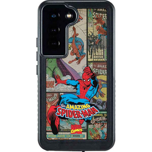 Marvel Classic Comics Amazing Spider-Man Collage Galaxy S24 Waterproof Case